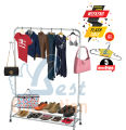 Best Quality Cloth hanging stand/ Double Shoes Rack Stand / Garments Stand/ Purse and Accessories Hanging stand/ Boutique Display stand rack for your Home and Garments shop. 