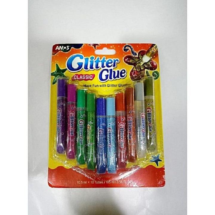 Glitter Glue - Multicolors - Pack Of 10