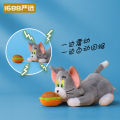 Cat and Mouse Fun Stretchable Vibration Stuffed Toy Pendant Creative Burger Cheese Doll Decompression Doll. 