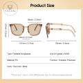 Folding Sunglasses In Round Packaging Handbag Decorative Sun Glasses Outdoor Travel Sunscreen Sunglasses Women UV400 Trendy Sunglasses For Women Polarized Round Chic Retro Sunglasses. 