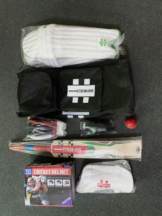 Hard Ball Cricket Kit for 9 to 14 years old Kids Set of 10 Items