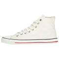 Classic White Hi-Top Sneaker White Cap Canvas-Sneaker Lace Up Vulcanized Hand Made Sneaker Shoes. 