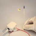 【VNOX Jewelry Store】1:87/1:64 Scale Street Lamp Model 12v Miniature Train Highway Lamppost Landscape Highlight Led Warm White. 