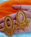 Jewellery collection Cristal manjos ear rings long lasting polish made by best quality meterial for beautyfull girls artical 57897. 