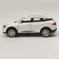 KIA Motor Car SPORTAGE Mini Diecast 1:36 Scale Miniature Display Toy With Lights and Sound - Car Size 4 inches - White. 