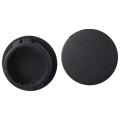 25pcs Lightweight Plastic Hole Plugs 25mm/0.98inch 22.2mm/0.87inch Pipe Insert End Caps Hardwood Black Panel Hole. 