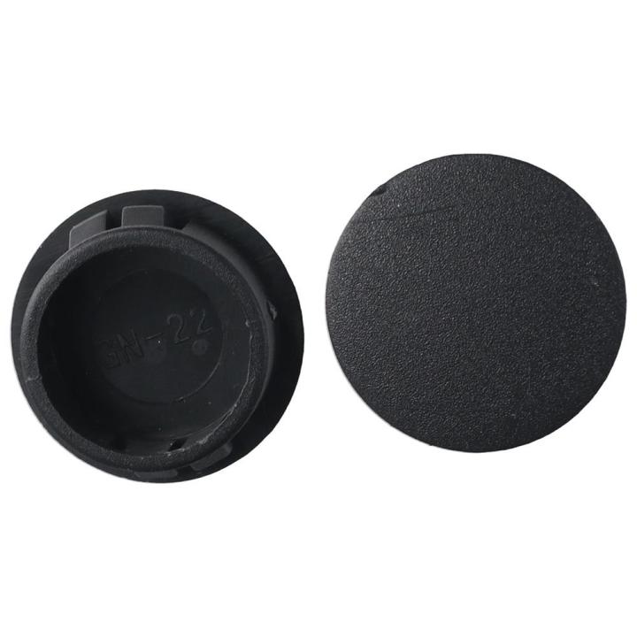25pcs Lightweight Plastic Hole Plugs 25mm/0.98inch 22.2mm/0.87inch Pipe Insert End Caps Hardwood Black Panel Hole