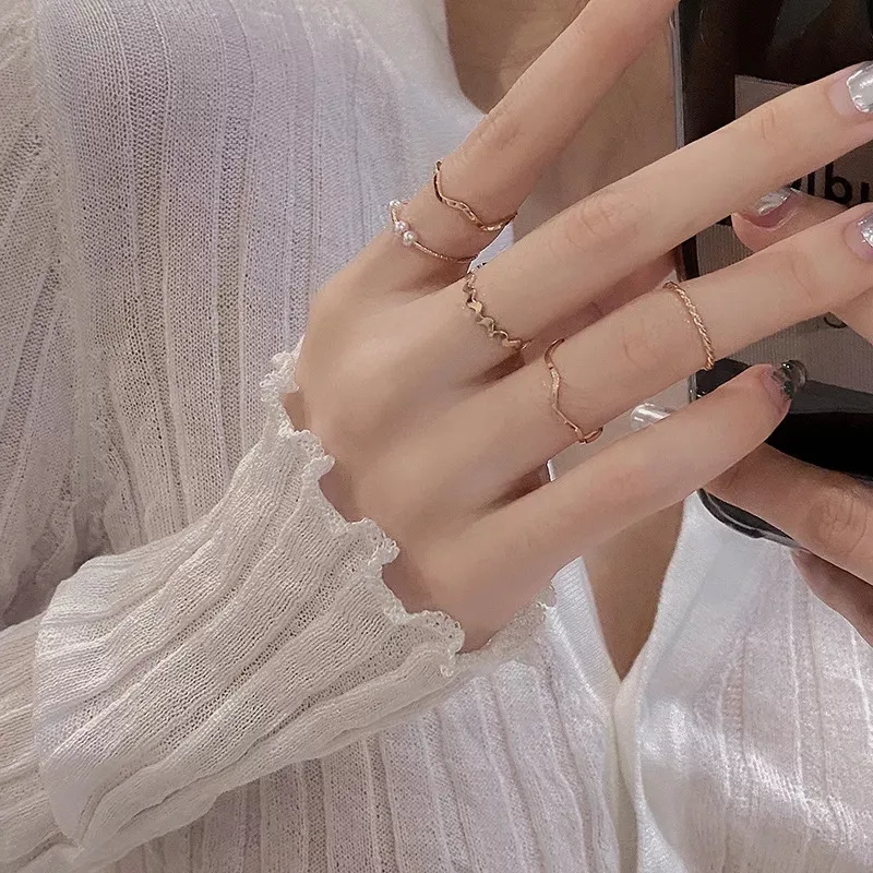jewelry five finger ring set
