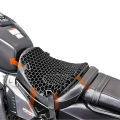 Back pain Relief Motorcycle Honeycomb Gel Seat Cushion 3D Mesh Fabric Comfort Autobike Decompression Cover Shock Absorbing Relief Cushions - Bike Seat Cushion For Back pain - Motorcycle Seat Cover  - seat cushion for motor bike - air mesh seat cover. 