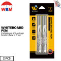 WBM Whiteboard Markers, Refillable Black Marker. 
