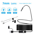 5.5mm/7mm HD 3 in 1 OTG Android Endoscope Camera Borescope IP67 Waterproof Sewer Industrial Mobile Endoscope Piping Endoscopy. 