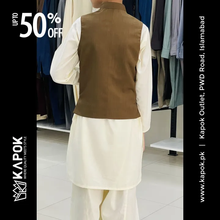 Caramel%20Waistcoat%20for%20Boys%20%7C%20Kapok%20Kids%20-%20Image%204
