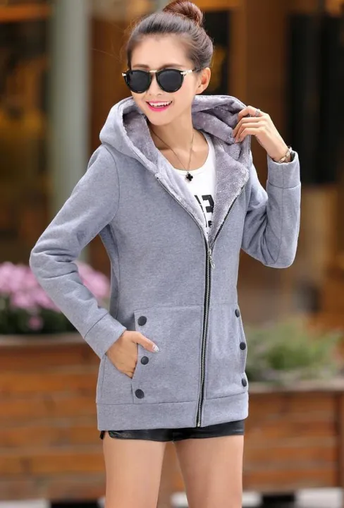 Yfashion%20Women%20Hooded%20Sweatshirt%20Fleece%20Lined%20Warm%20Thickened%20Jacket%20Large%20Size%20Solid%20Color%20Zipper%20Cardigan%20Sweater%20color%20-%20Image%202
