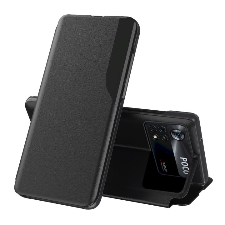 For Xiaomi Poco X4 Pro 5G Attraction Flip Holder Leather Phone Case