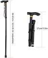 Folding Cane Foldable, Adjustable, Lightweight Aluminum Offset Walking Cane Collapsible Walking Stick|. 