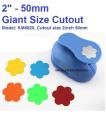 KM8820 2inch dia cut - Flower design Punching Machine DIY Craft Punch Shape Cutter. 