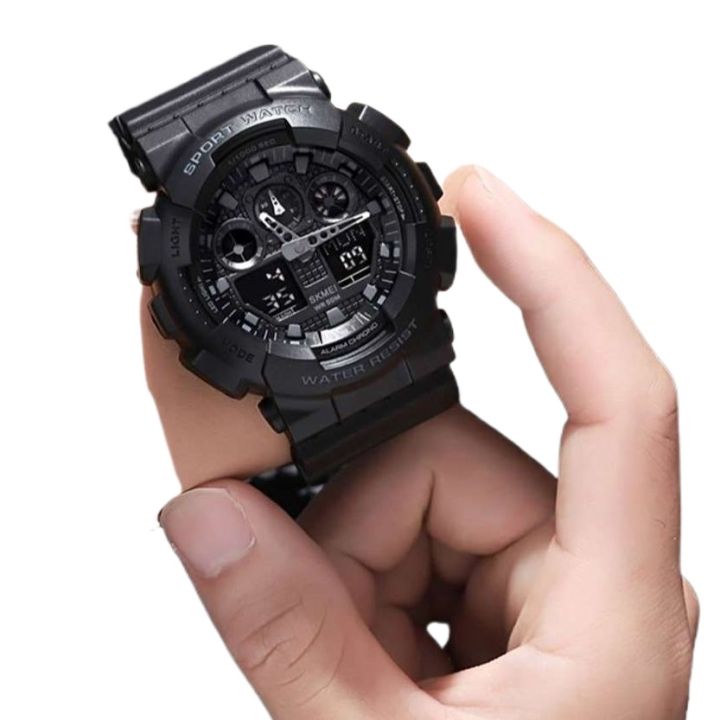 Sports%20Dual%20Time%20watch%20-%20Black%20(New)%20Good%20Watch%20-%20Image%203