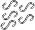 S Hooks 304 Stainless Steel Heavy Duty S Hooks 5PCS, 3.2 inches Long and 5/16 inches Thick,S Shaped Hanging Hook is Used to Hang Any Objects in hammocks, Swings, workshops or garages. 