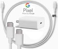 Original Google 30W USB-C Power Adapter PD Fast Charger for Google Pixel 9 Pro XL, 9, 8, 8a, 7 Pro, 7a, 6, 6a, 5 & Pixel Fold - Rapid Charging Wall Charger with Type-C Cable - High Speed Quick Charge - Compatible with All Android Smartphones & Tablets. 