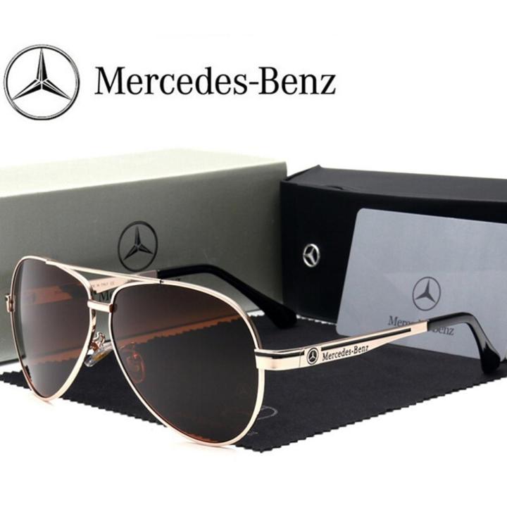 Mercedes Benz Polarized Sunglasses Vintage Metal Frame Glasses Casual Eyeglasses