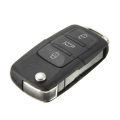 VW Jetta Golf Bora Passat Polo 3 Button CAR Flip Remote Key Fob Case Shell Blade. 