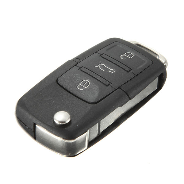 VW Jetta Golf Bora Passat Polo 3 Button CAR Flip Remote Key Fob Case Shell Blade