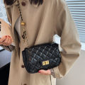 Yfashion Women Quilted Crossbody Shoulder Bag Trendy Pu Leather Solid Casual Messenger Bag. 