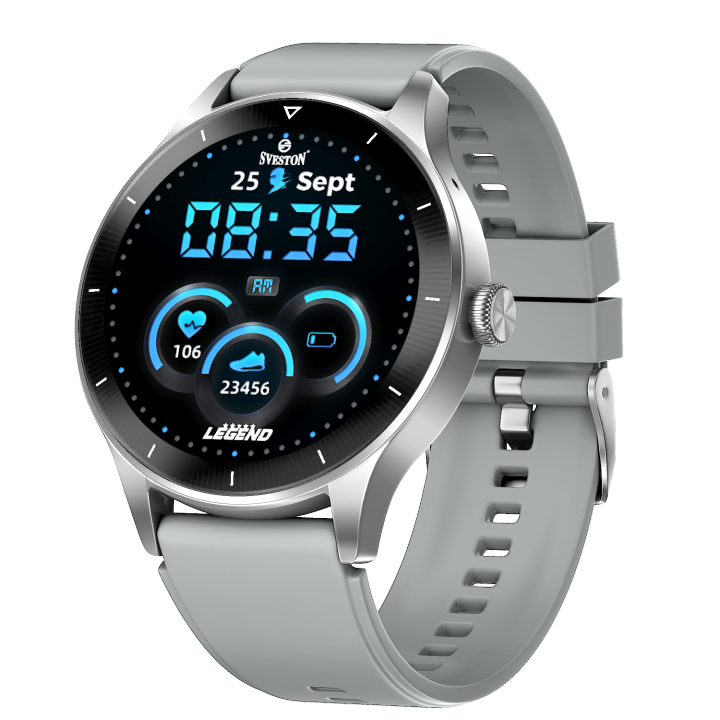 Sveston® Legend Smartwatch -AOD, Bluetooth Smartwatch with 1 year warranty for Android & iOS - Heart Rate Sleep Monitoring, Waterproof Sports Fitness Tracker