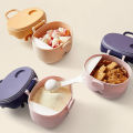 (270g) Portable Baby Milk Food Snack Box Container crown Design Portable Milk Powder Container Airtight Storage. 