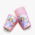 PRINCESS SOFIA PAPER CUPS - PACK OF 10 PAPER CUPS - PRINCESS SOFIA THEME PAPER CUPS. 