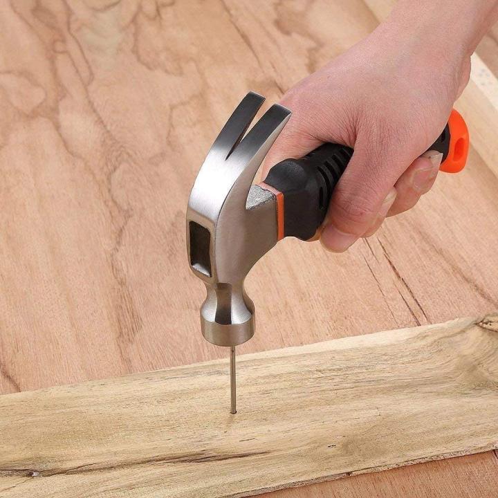 Original%20Mart%20Heavy%20Duty%208oz%20Small%20Hammer%20Stubby%20Mini%20Claw%20Hammers%20Short%20Handle%20Rubber%20Grip%20-%20Image%204