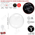 PVC Bobo Balloons 18, 24 & 36 Inch Pack of 3 & 10 Pcs, Transparent Bubble Balloon Party Ballons Clean Bobo Baloons For Birthday Party Weddings Anniversary Bridal Shower Baby Shower Celebrations Farewell Party Decor. 