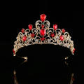 Heart-shaped Tiara Intricate 7.3cm tall Wedding-themed Crown 7 colors Headpiece for Wedding Princess Women Special occasion. 