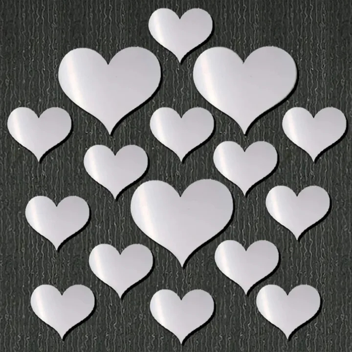 10%20pcs%20Love%20Self%20Adhesive%20Hearts%20Acrylic%203D%20Mirror%20Wall%20Sticker%20Living%20Room%20Bedroom%20Home%20Decoration%20Wall%20Decor%20-%20Image%205