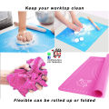 Silicon Baking Mat Sheet Non-Stick with Scale - Multicolor. 