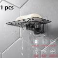 1pcs Soap Holder Bathroom No Punching Wall Mounted Bathroom Soap Dish Bathroom Organizer and Storage Dispenser Laundry Ecoco. 