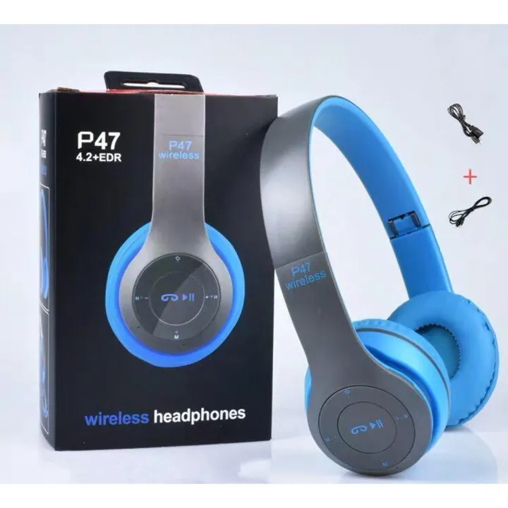 P47%20On-Ear%20Wireless%20Headphones%20-%20Dynamic%20Plastic%20Mobile%20Earphones%20with%20Microphone%20and%20Noise%20Isolation%20-%20Image%202