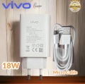 Vivo 18W Fast Charger Infinix 18W Fast Charger Tecno 18W Fast Charger Adapter QualComm3.0 For Andriod High Quality Charger With Fast Option With Type C And Micro Data Cable. 