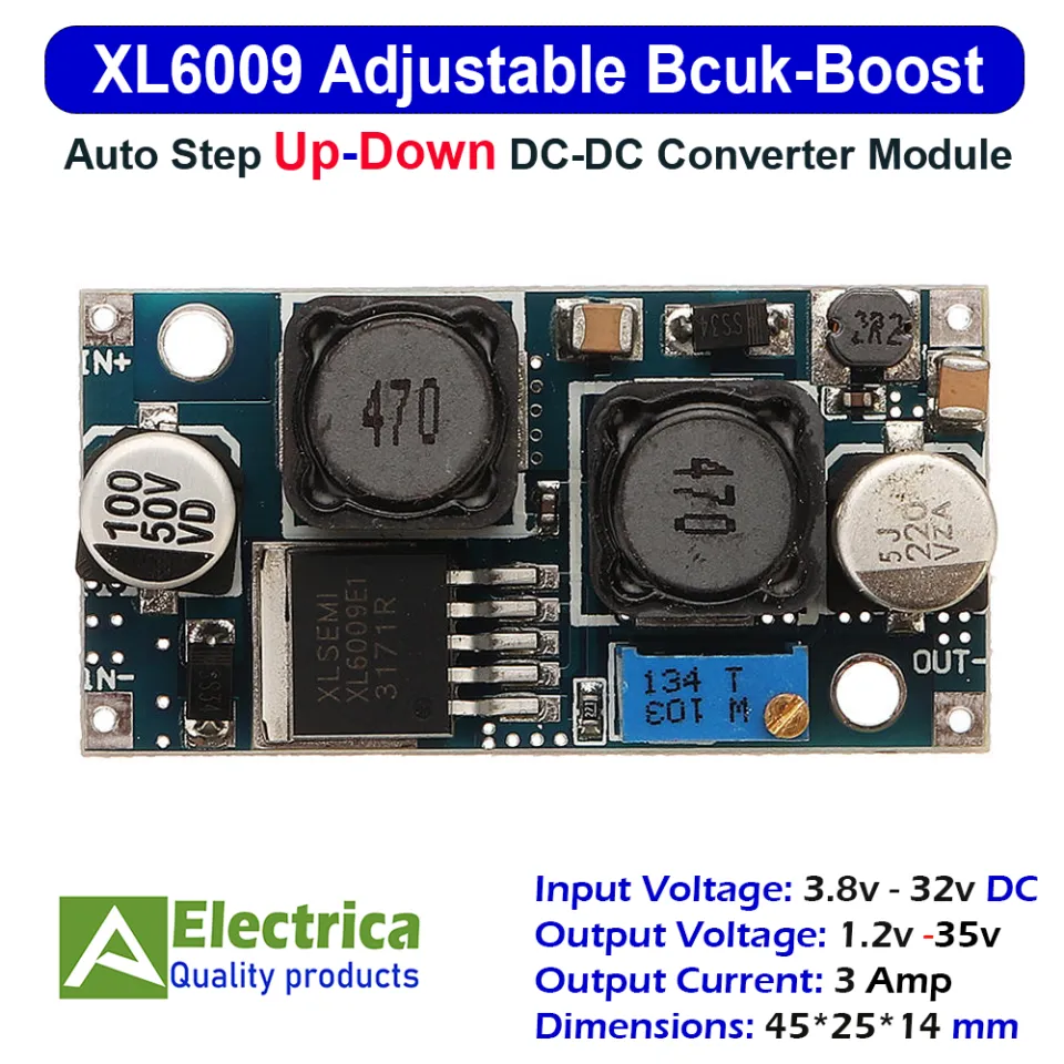DC-DC Adjustable Step-up-down Buck-Boost Converter XL6009 4A - XL6009UPDOWN