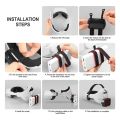 LKPCIGCXM VR Bank Fixing Bracket Strap for Oculus Quest 2 Adjustable Head Strap Fixed Holder VR Accessories. 