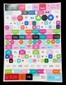Planer stickers sheet Travel Gym Note Scrapbook sticker Happy Planner Stickers Value. 