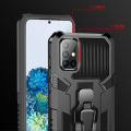 Shockproof Phone Case For Samsung Galaxy A72 5G Rugged Armor Aluminum Magnetic Stand Metal Anti-fall Cover. 