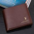 With Box PLAYBOY Genuine Leather Men's Wallet Business Short Wallet. 