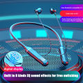 KOKKO Wireless Bluetooth-compatible Headset LED Digital Display Hanging Neck Stereo Noise Cancelling Sports Earphones Bl-021. 