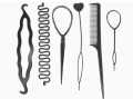 hair loop styling tool with hair com tail pack ofset 6 pcs 4 pcs hair diy kit braid tools2 pcs(6item in the set) braid tool for new hair styling hair fashion accessory for girls and womens. 