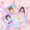 Dress Up Sticker Kids Lovely Angel Elf Girl Quiet Book Princess Style Dolls Change Clothes Scrapbooking Craft Kids Make Up Gift for Girl Educational Toys Handicraft Girls Gift. 