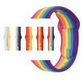 Rainbow Silicone Strap Watch Band For Apple Watch and any smart watch 41mm /  40mm /  38mm. 