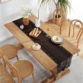 Lace Tablecloth Stylish Transparent White Black Table Covers. 