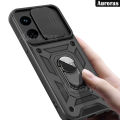 Phone cover For infinix Note 40 case shell Camera Lens Protector Shockproof Armor Iron Metal Car Ring Kickstand Bracket For infinix Note 40 Pro Plus Cases Housing. 