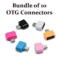 Pack of 10 USB OTG Connector. 